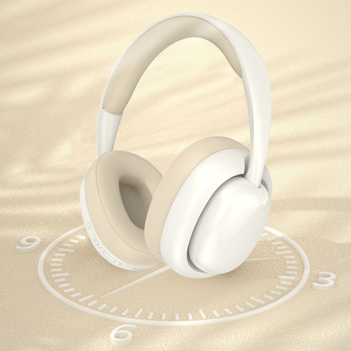 SYNTEK Bluetooth Kopfhörer, weiße Kopfhörern, Kopfhörer Weiß mit Bluetooth Over-ear Bluetooth-Kopfhörer