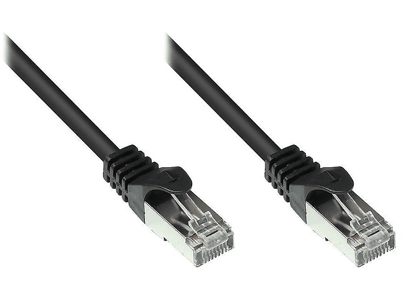 VARIA GROUP 855S-200 Patchkabel Cat.5e, Schwarz