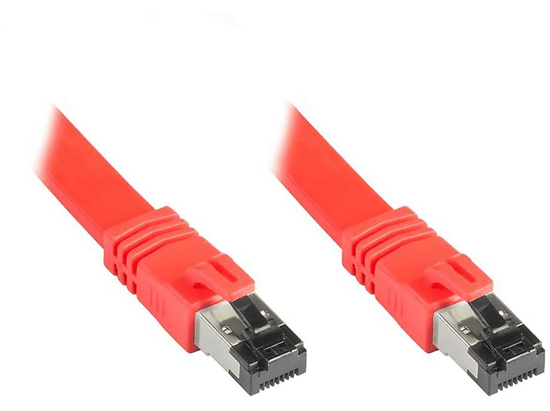 VARIA GROUP 8080-F050R_EOL Patchkabel Cat.8.1, Rot