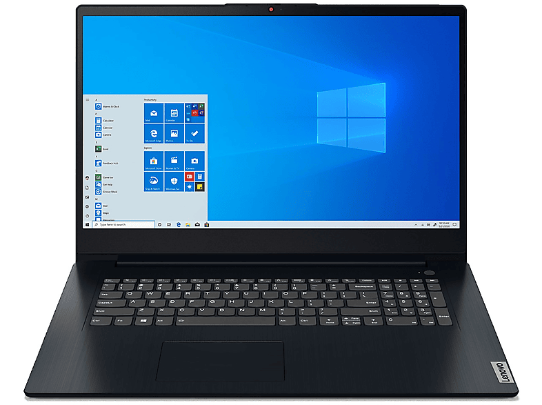 GB Prozessor, Notebook RAM, blau LENOVO (82H900VNGE), Display Intel, 17,3 8 i3 IdeaPad mit 512 Core™ 3 Zoll GB Speicher, 17ITL6 Interner