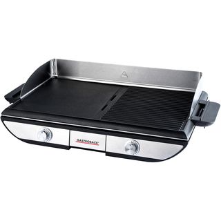 GASTROBACK 42523 DESIGN ADVANCED PRO BBQ Elektrogrill, Silber/Schwarz (2300 Watt)