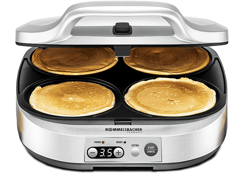 Silber Pancake-Maker 1800 ROMMELSBACHER PC