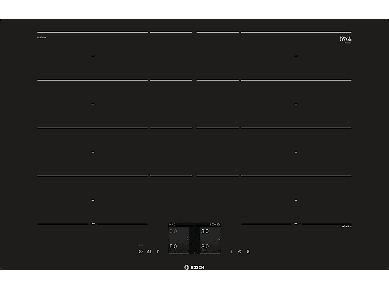 BOSCH PXY 801 KW 1 E Induktionskochfeld (792 mm breit, 4 Kochfelder)