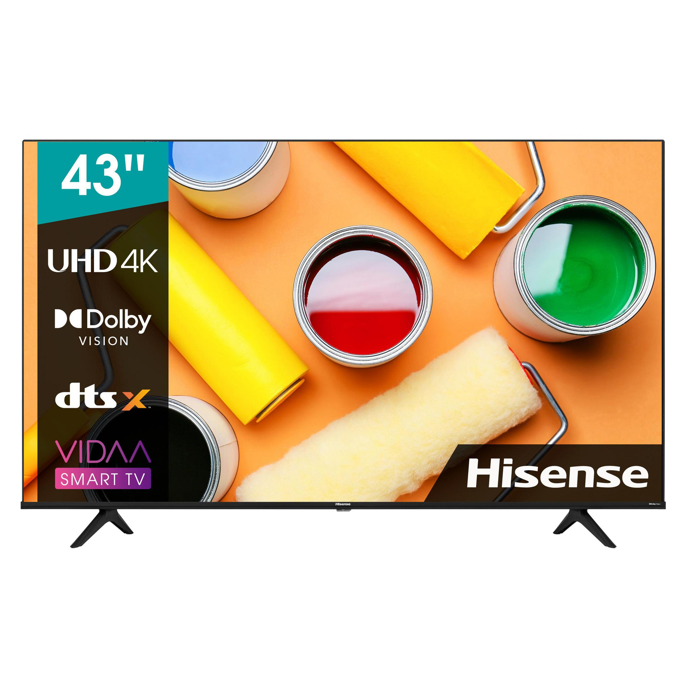 TV, cm, 43 Zoll / VIDAA 6 LED TV U5) 4K, UHD 108 A HISENSE (Flat, SMART 43 CG