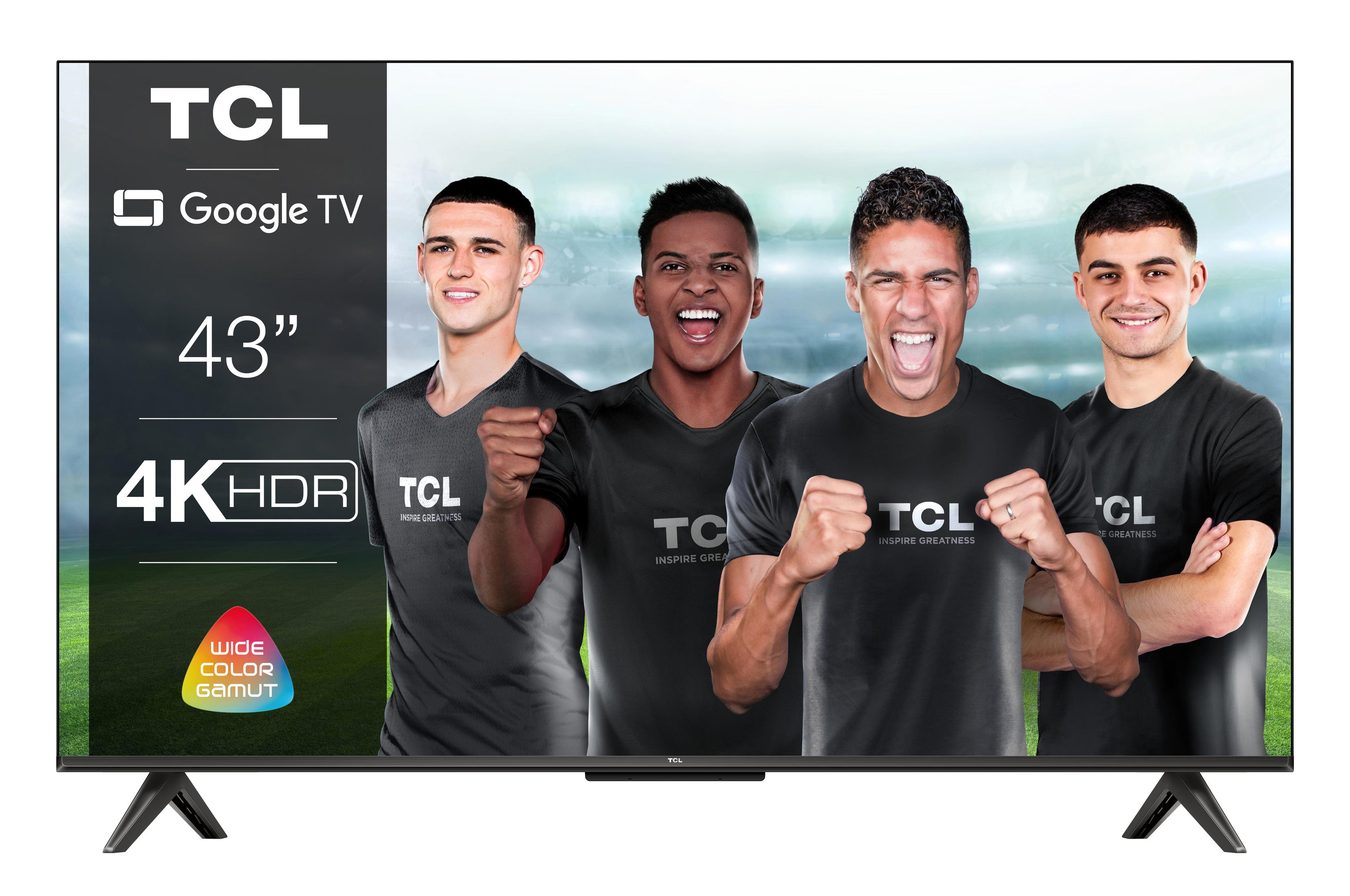 Zoll P LED (Flat, 735 UHD cm, 43 GOOGLE TV, TCL / 109,2 SMART TV 43 4K, TV)