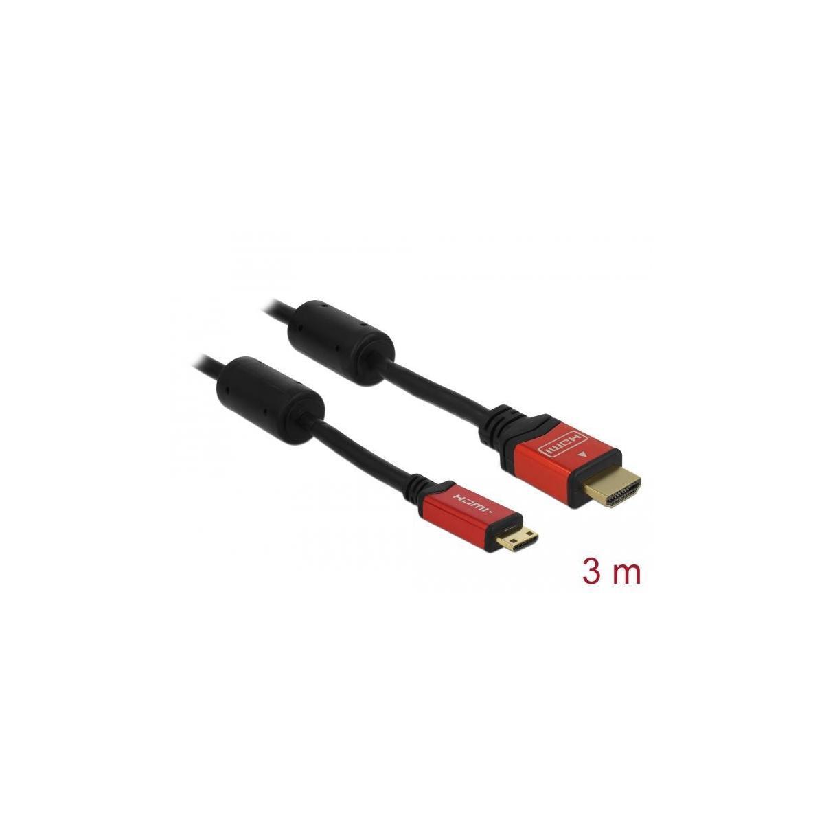 DELOCK DELOCK Kabel HDMI Display & Video, 3,0m & Optionen mehrfarbig Optionen St/St & A/C TV Audio, Zubehör