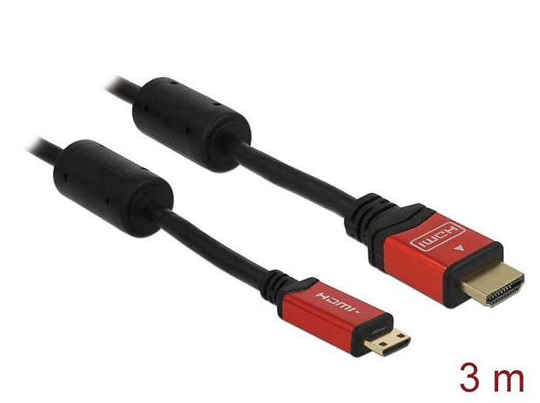 DELOCK DELOCK A/C TV mehrfarbig Audio, Video, Optionen Display St/St & HDMI Optionen Kabel 3,0m Zubehör, & 