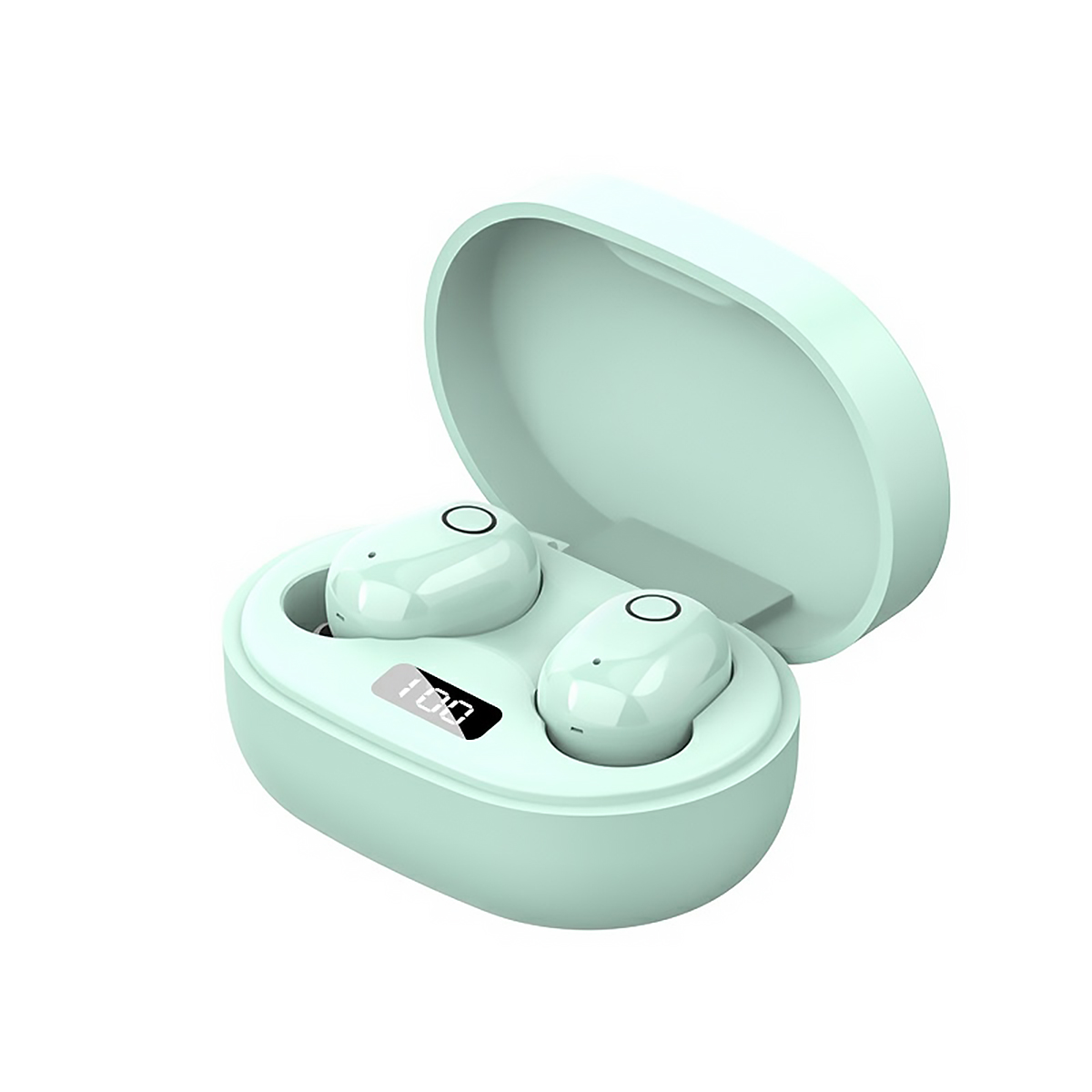 Headset, In-ear Bluetooth Mini-Smart-Touch-Kopfhörer, Stereo-Headset, grün In-Ear-Bluetooth Bluetooth KINSI Headset