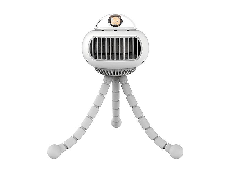 SYNTEK Ventilator weiß Bladeless Fan Kopf schütteln Oktopus faltende Kinderwagen Fan Fans Weiß 