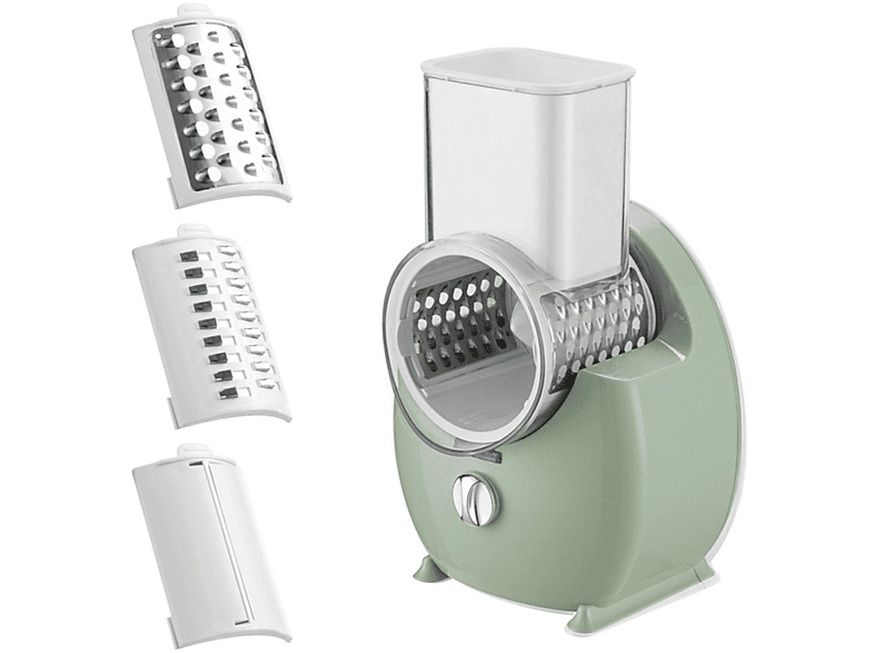 Grüner SYNTEK Automatischer Multifunktionaler Schredder Schneidemaschine Gemüseschneider Gemüseschneider Schredder