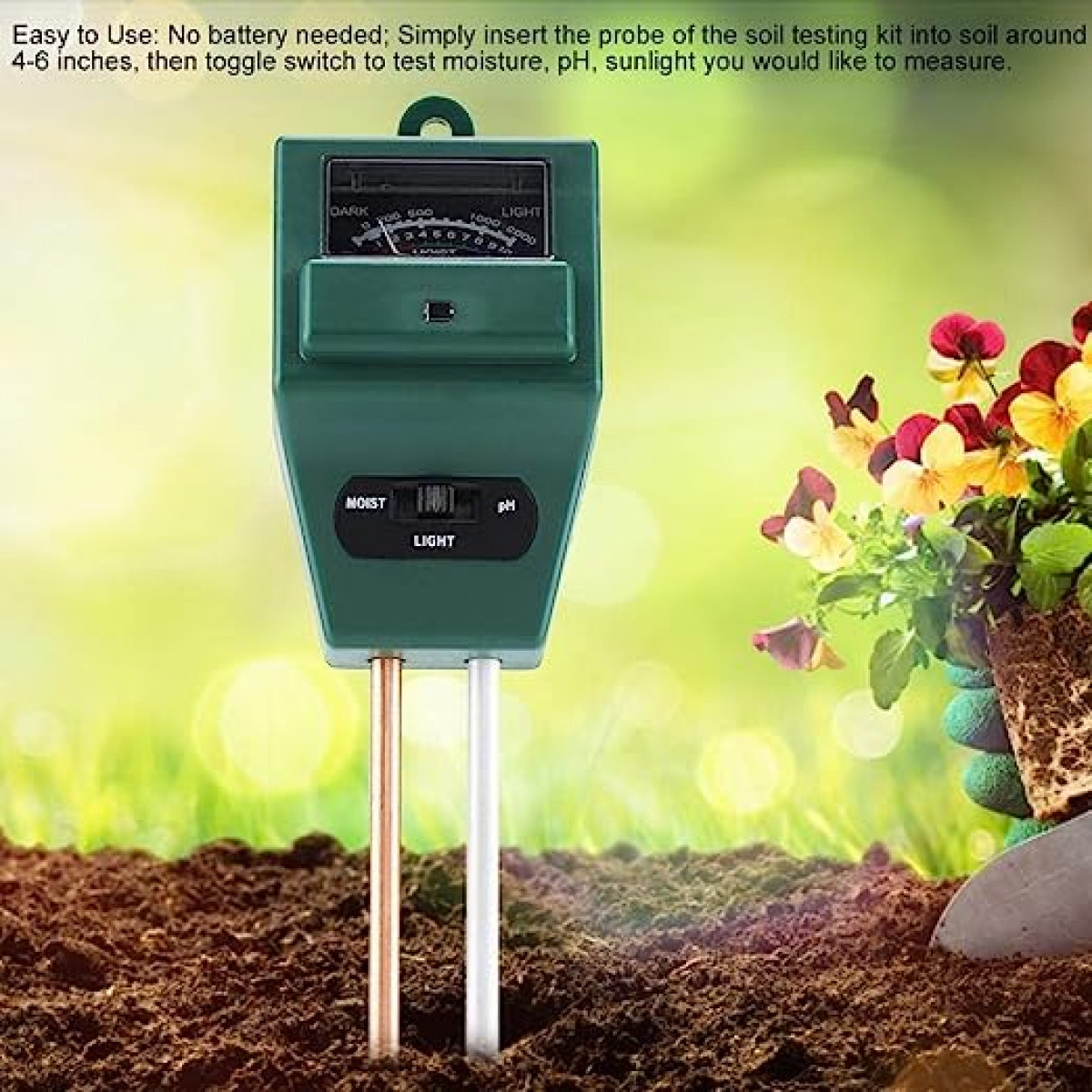 zur INF Hygrometer Hygrometer Bodenfeuchtigkeitsmessung Grün