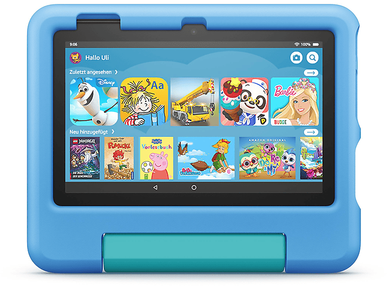 AMAZON FIRE 7 KIDS TABLET 7IN 16GB BLUE, Tablet, 16 GB, 7 Zoll, Schwarz, Blau