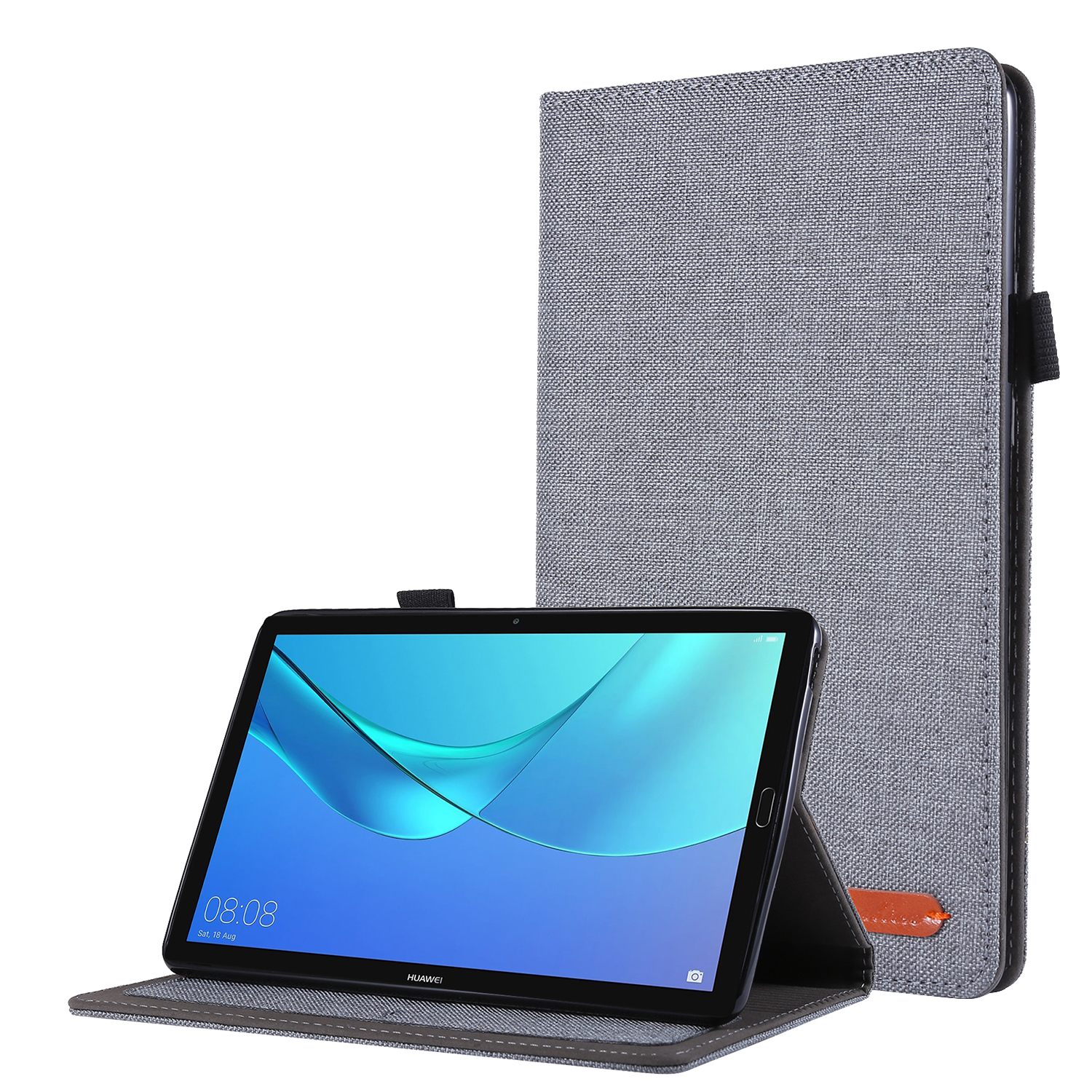 Hülle Tab Bookcover (4th Schutzhülle Grau Lenovo Zoll M8 TB-300FU 2023 Kunstleder, LOBWERK für Gen)