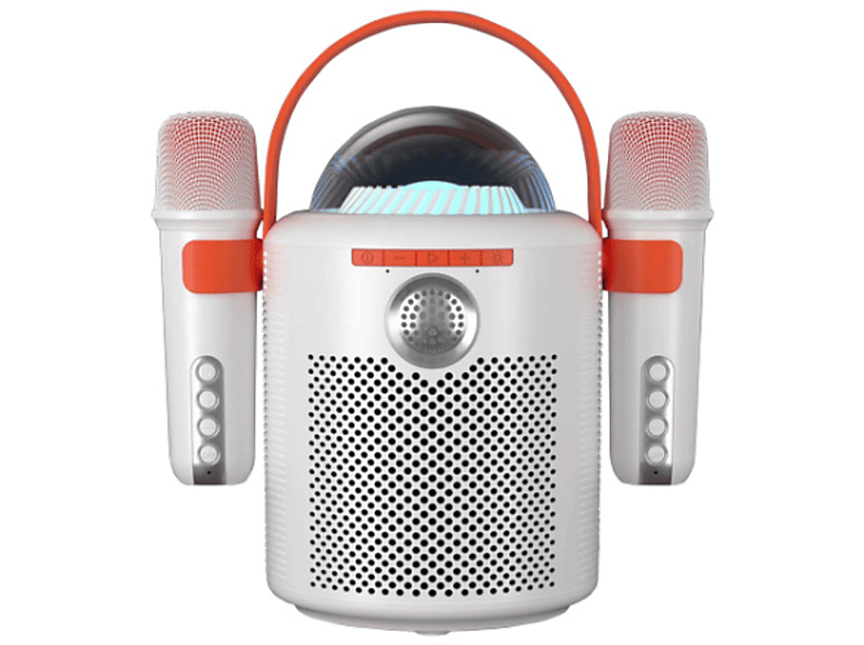 Altavoz bluetooth karaoke KLACK ALTAVOZKARAOKEVOZMAGIC_BLANCO, Blanco