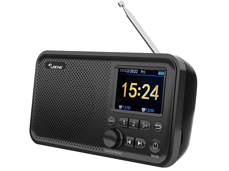 LEICKE DJ Roxxx Tragbares Küchenradio, 80 Voreinstellungen, 2000mAh