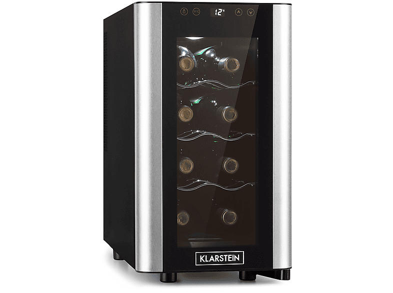 KLARSTEIN Reserva 8 Slim Uno Weinkühlschrank (EEK G, Edelstahl)