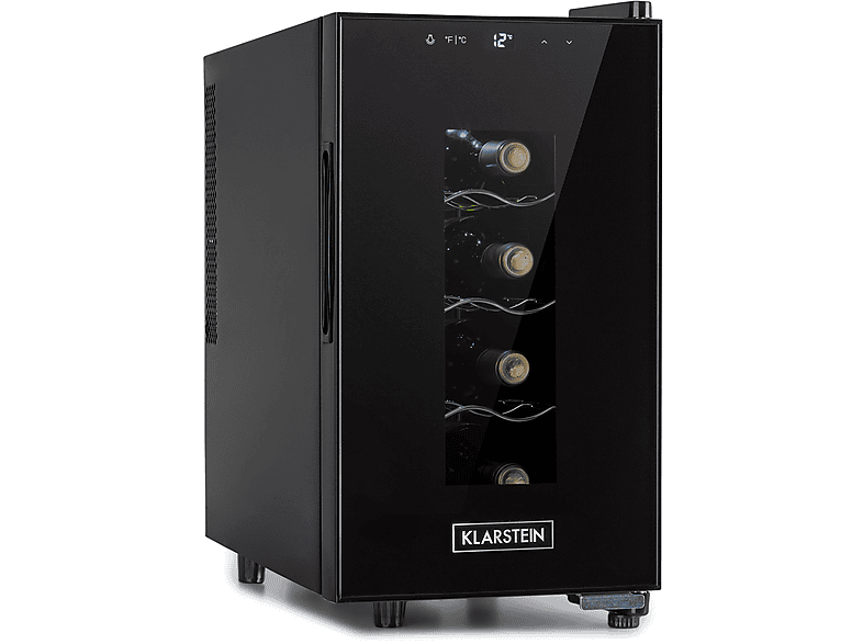 KLARSTEIN Bellevin 8 Uno Weinkühlschrank (EEK G, Schwarz)