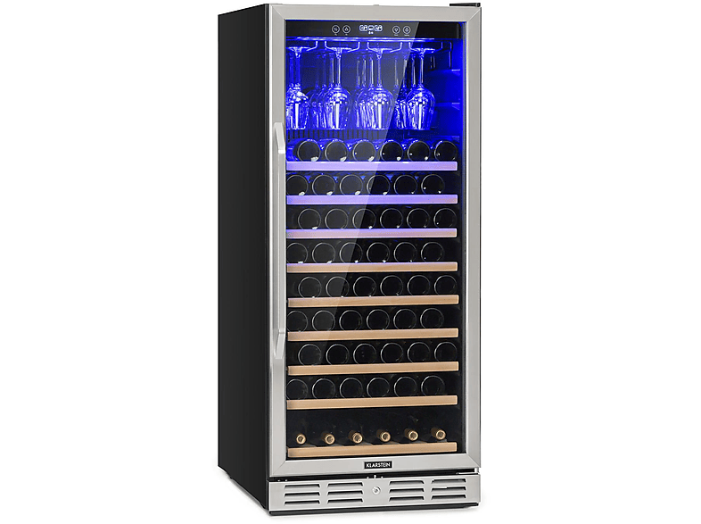 KLARSTEIN Vinovilla Grande 127 Weinkühlschrank (EEK F, Edelstahl)