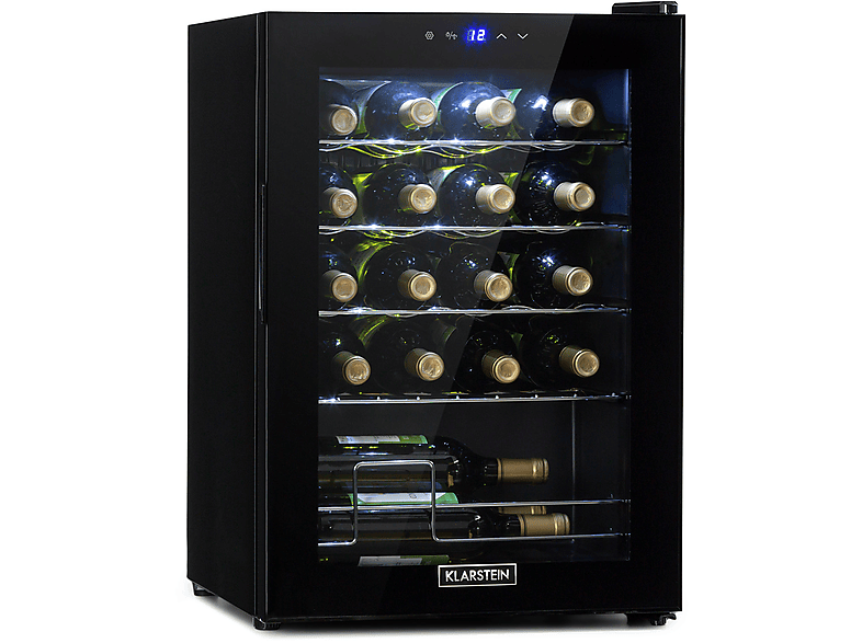KLARSTEIN Shiraz 20 Uno Weinkühlschrank (EEK G, Schwarz)