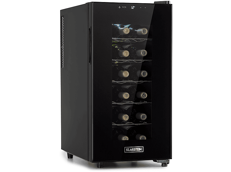 KLARSTEIN Bellevin 18 Uno Weinkühlschrank (EEK G, Schwarz)