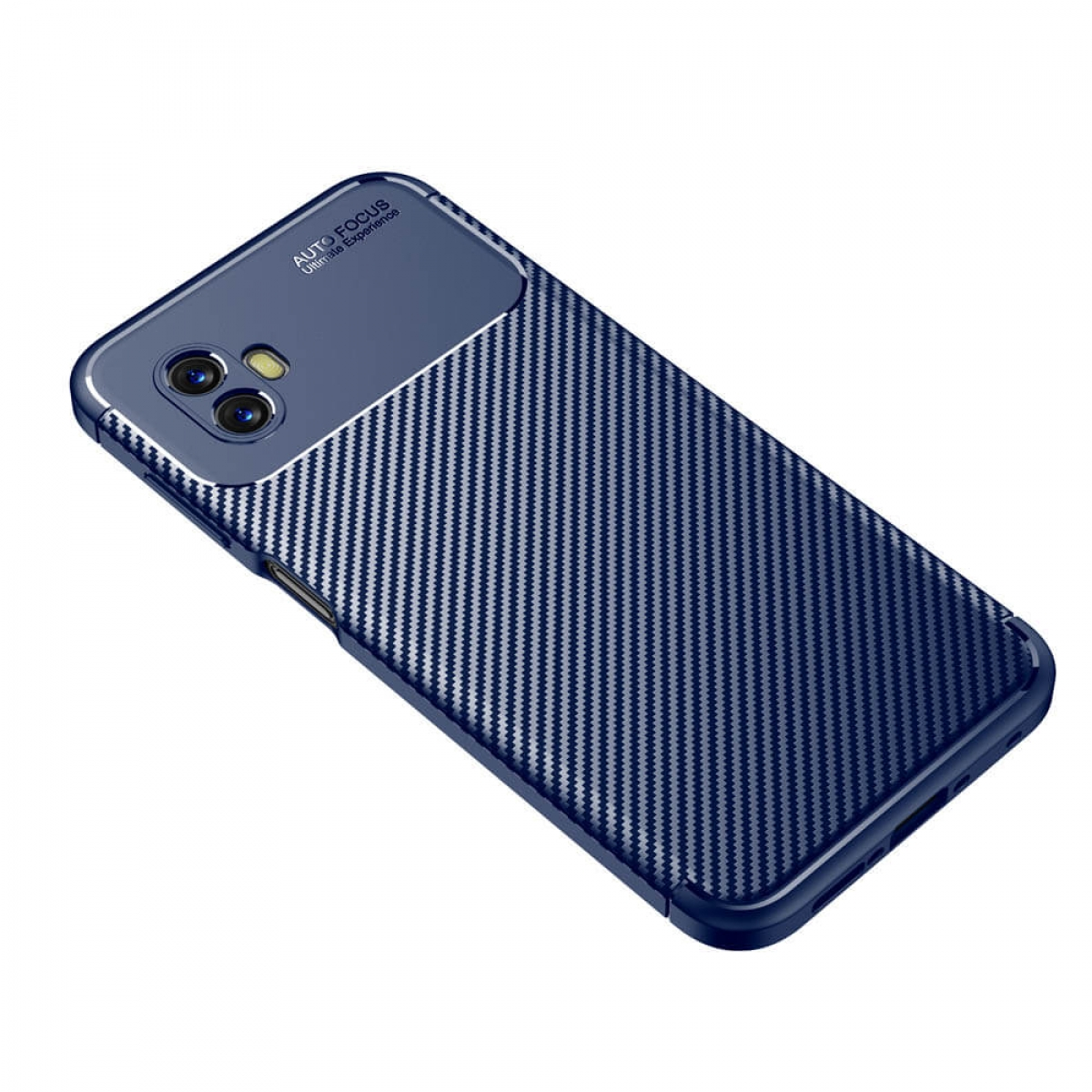 CASEONLINE Carbon, Pro, 6 Samsung, Xcover Blau Backcover