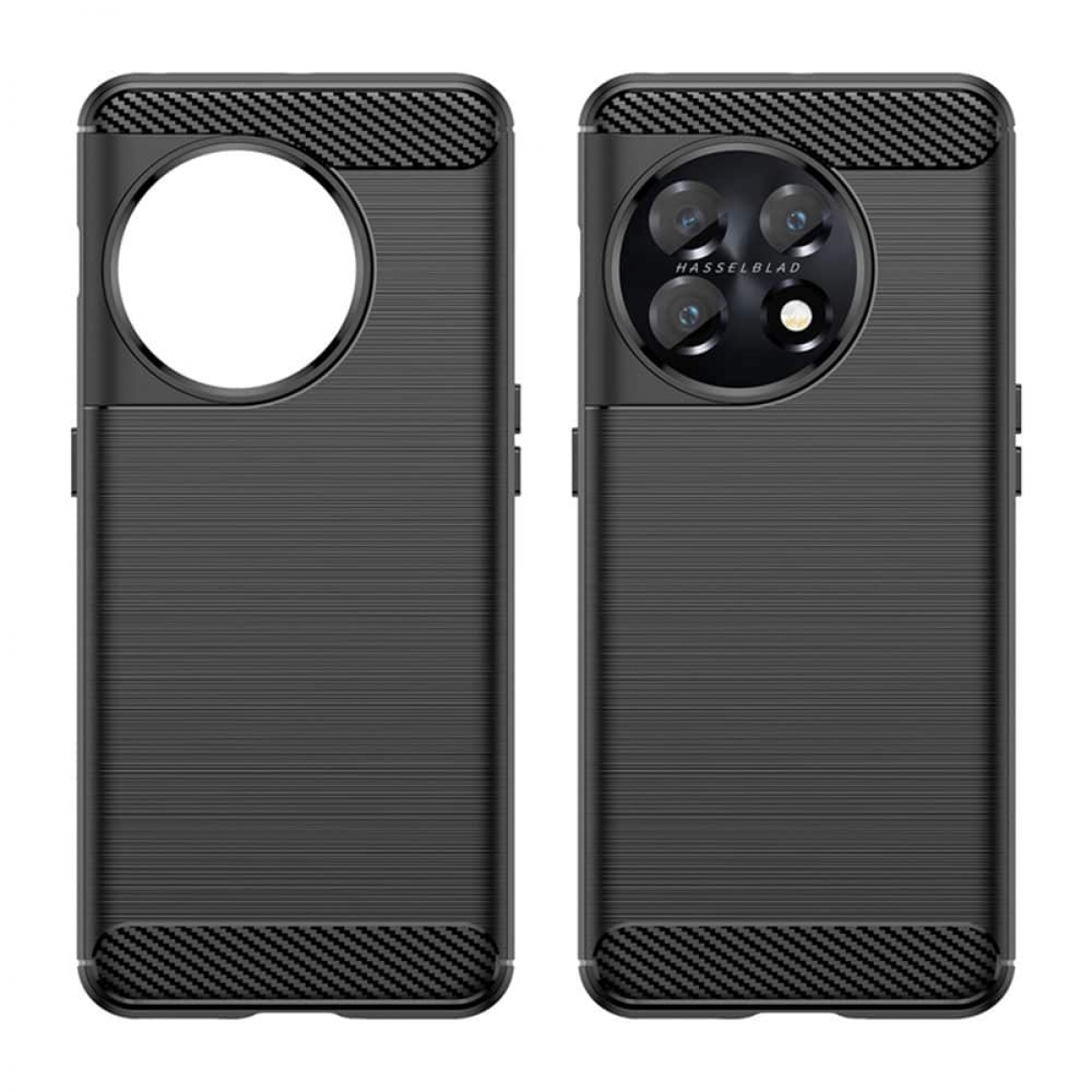 11, OnePlus, Schwarz Gebürstet, CASEONLINE Backcover,