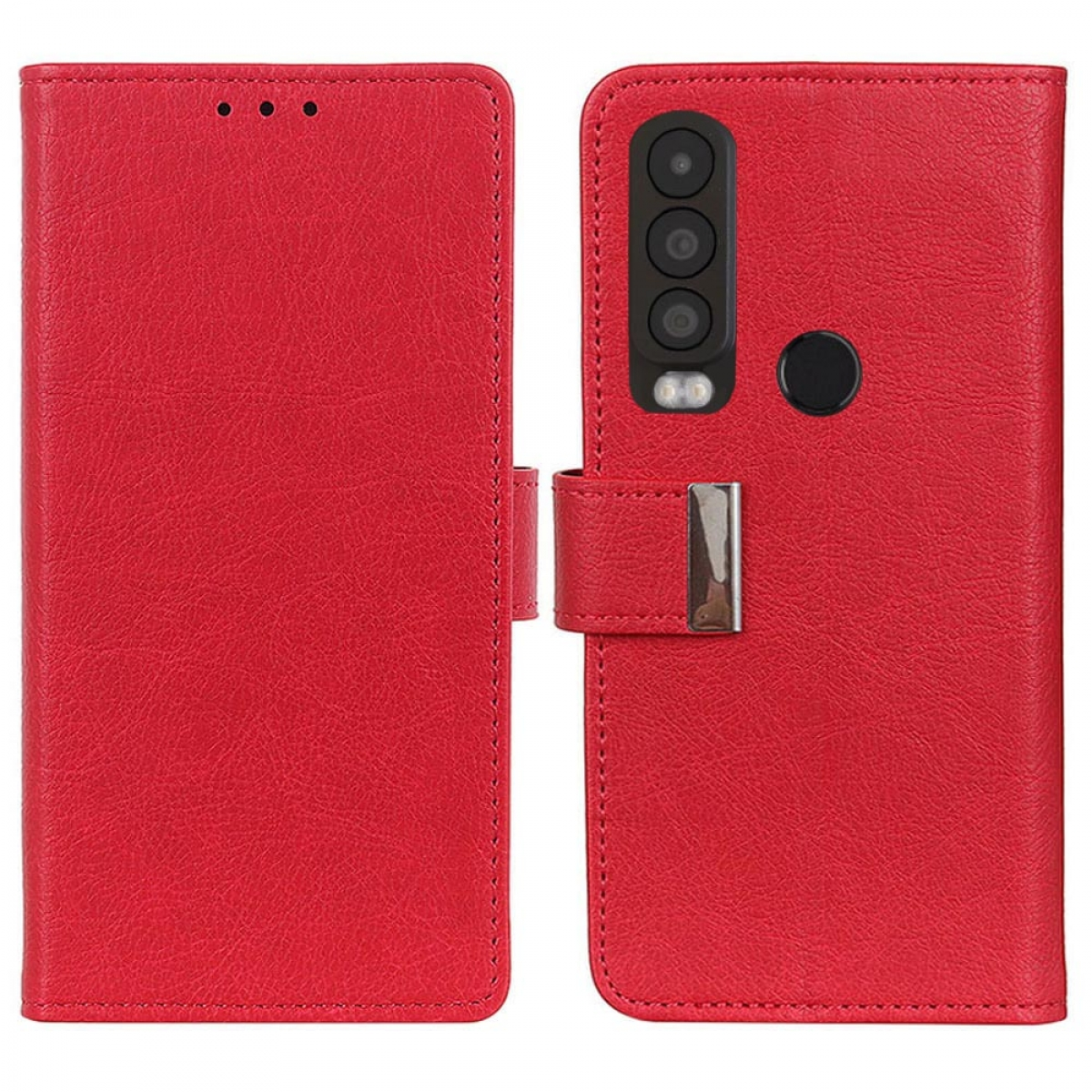 CASEONLINE Klappbare, Bookcover, S75, Rot Cat