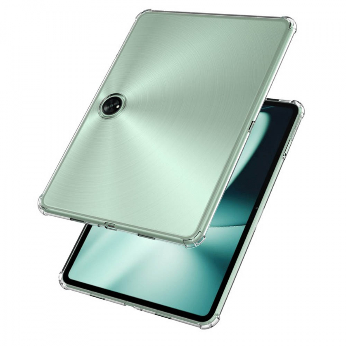 CASEONLINE Tablethülle Thermoplastic Transparent OnePlus für Shockproof Backcover Polyurethane,