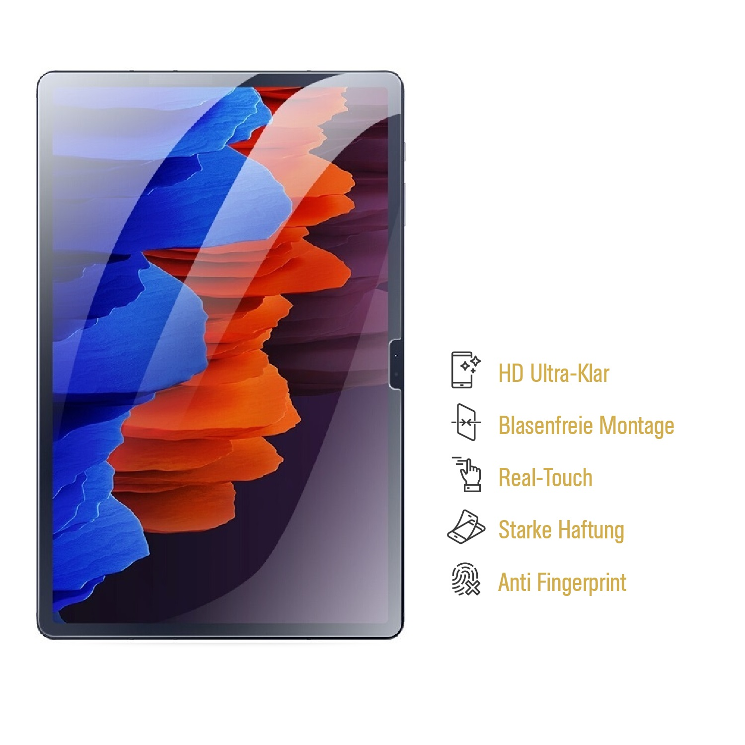 KLAR Schutzfolie 1x Samsung HD Plus) S8 Galaxy PROTECTORKING Tab Displayschutzfolie(für
