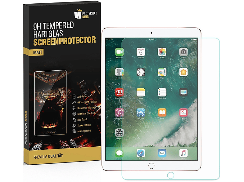 Anti-Reflex iPad 3 Entspiegelt 10.5) PROTECTORKING Air Matt 9H Displayschutzfolie(für Apple 2x Panzerglas