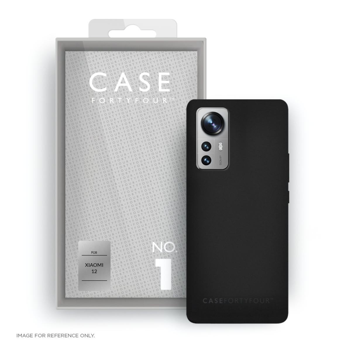 Case 44 No.1 Xiaomi 12 Full Cover, Xiaomi black, Schwarz XIAOMI, 12