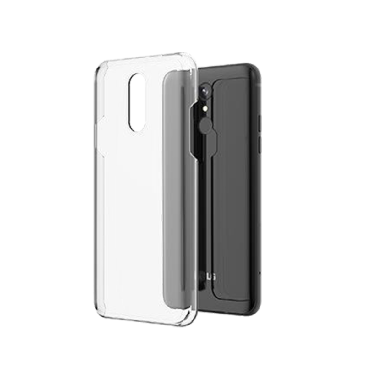 Voia CleanUP Jelly transparent, Q7+, Bookcover, available LG, Q7+ Not Case