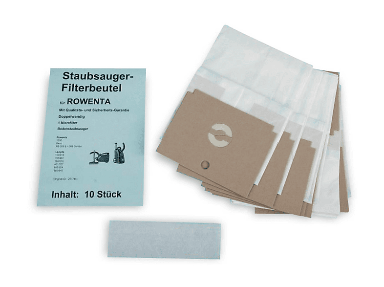 10 Staubsaugerbeutel Für Rowenta RO 7793EA – Vliesbeutel Mit Hygieneklappverschluss, 3-lagig, HyperfilterPlus, Made In Germany – Hohe Saugleistung & Filterwirkung