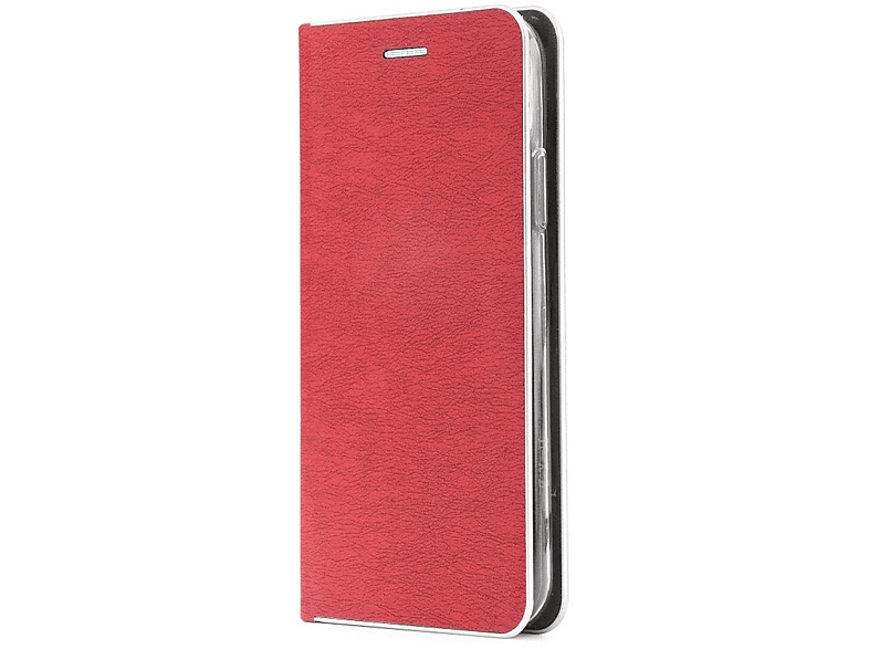 SM Luna Book Silver Galaxy A72 LTE Rot, Bookcover, Samsung, Galaxy A72, Silber; Rot