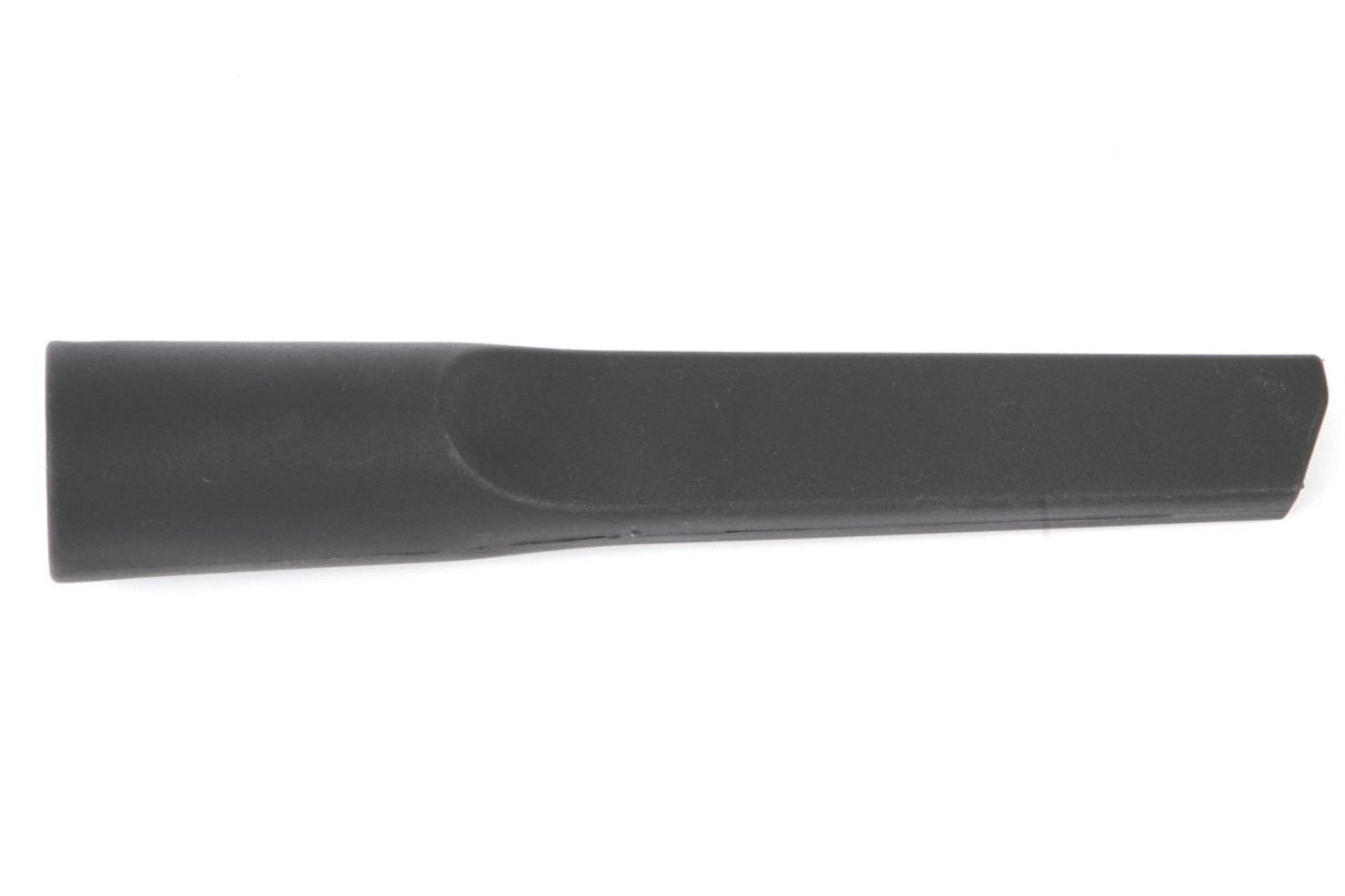Schwarzes Fugendüse, längliches Design, isoliert auf Weiß.