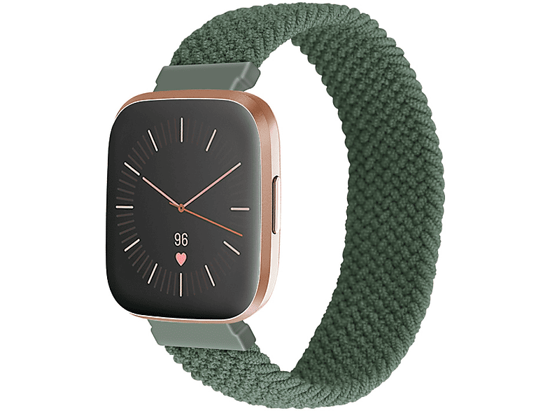 INF Uhrenarmband aus Nylon, Ersatzarmband, Fitbit, Versa/Versa 2, Grün
