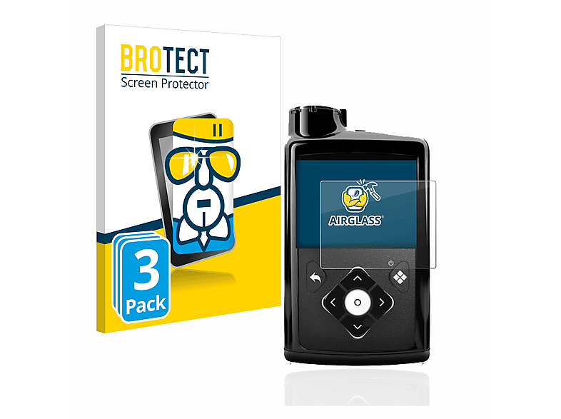BROTECT 3x Airglass klare Schutzfolie(für Minimed 780G) Medtronic