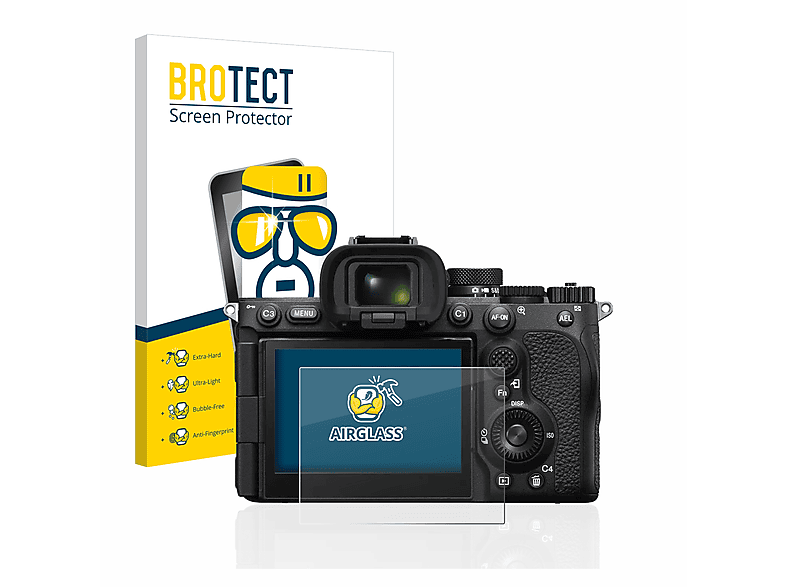 BROTECT Airglass klare Schutzfolie(für Sony Alpha 7R V / a7R V) | Kamera Schutzfolie