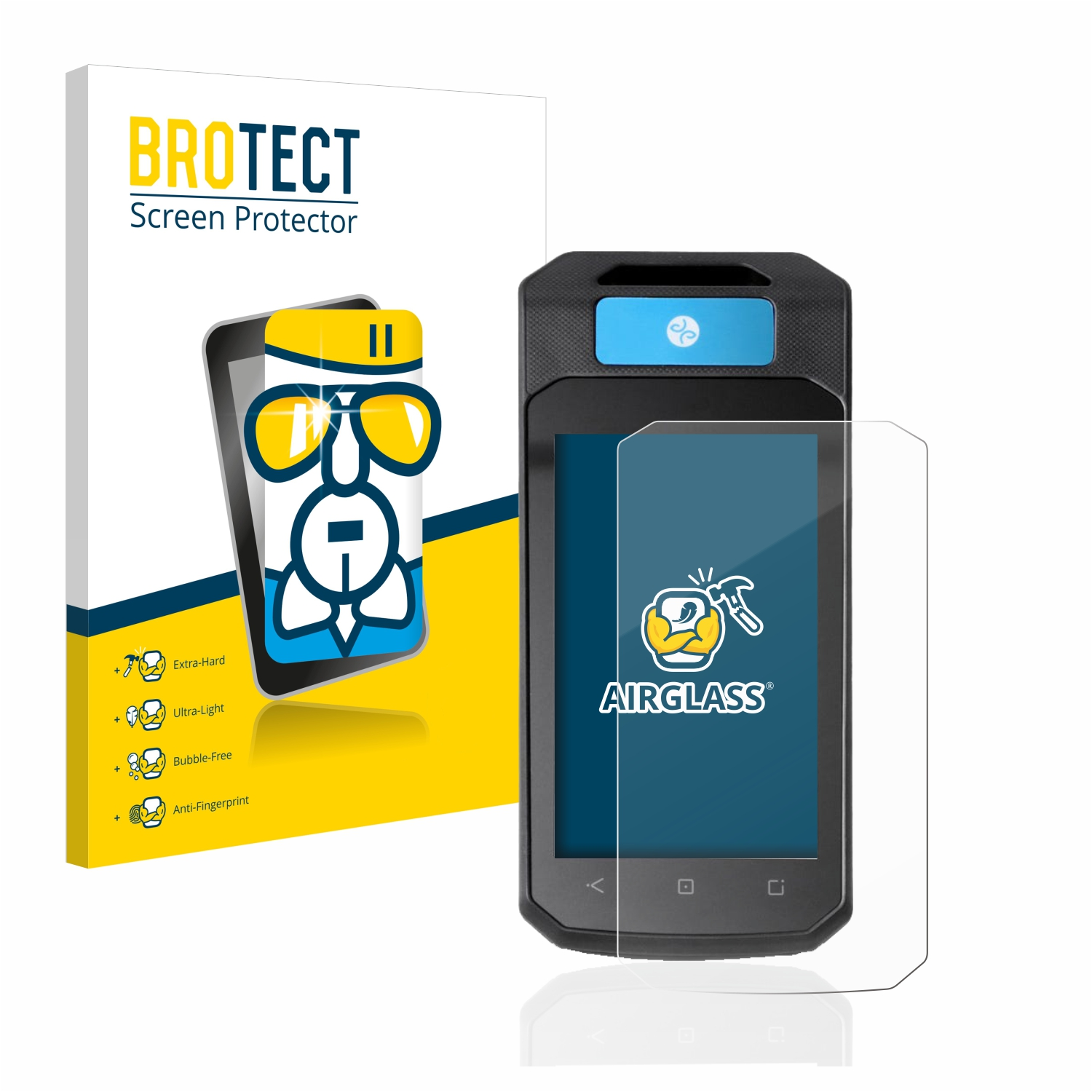klare Insight Airglass DBLG1) Schutzfolie(für mit Accu-Chek BROTECT