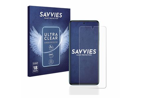 SAVVIES 18x klare Schutzfolie(für Xiaomi Poco X3 Pro)