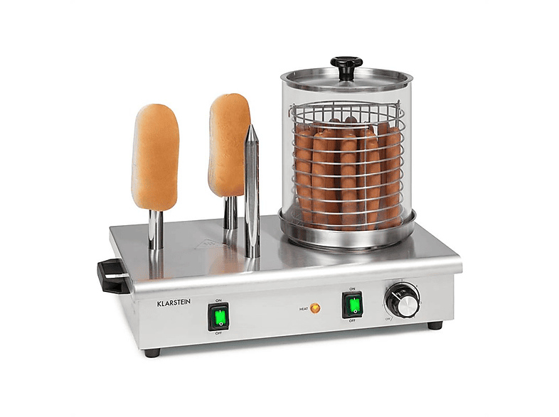 KLARSTEIN Wurstfabrik 600 Hot Dog Maker Silber (600 Watt)