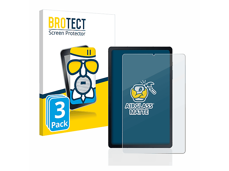 BROTECT 3x Airglass matte Schutzfolie(für Samsung Galaxy S6 LTE Lite Tab 2020)