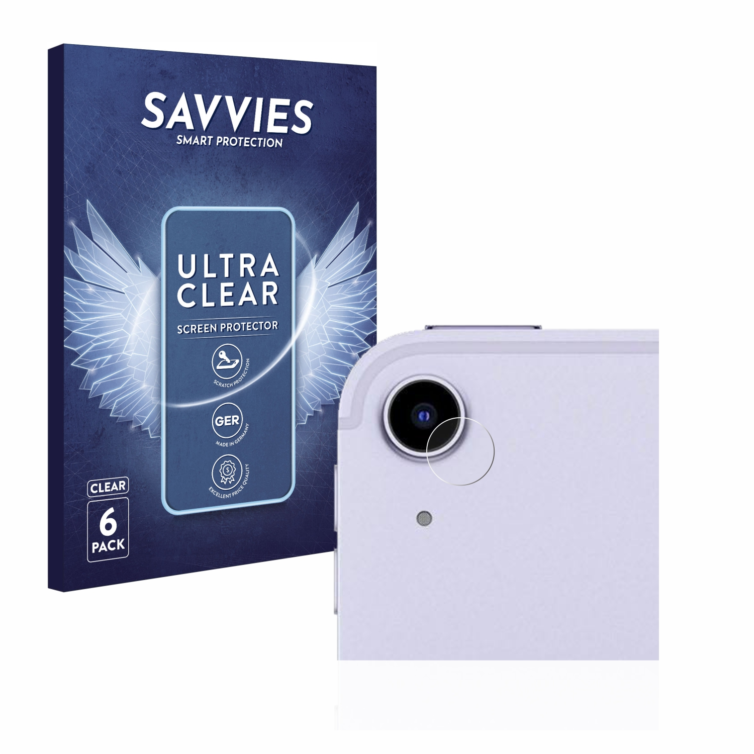 SAVVIES 6x klare Schutzfolie(für Apple WiFi 5 Gen.)) Air iPad 2022 (5