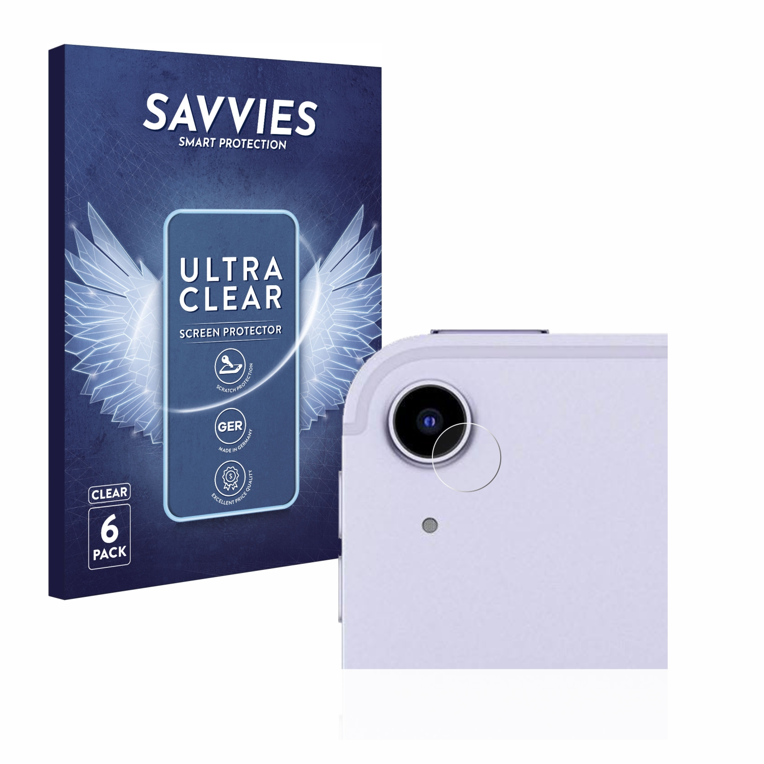 SAVVIES 6x klare WiFi iPad (5. Air 2022 Gen.)) Apple 5 Schutzfolie(für