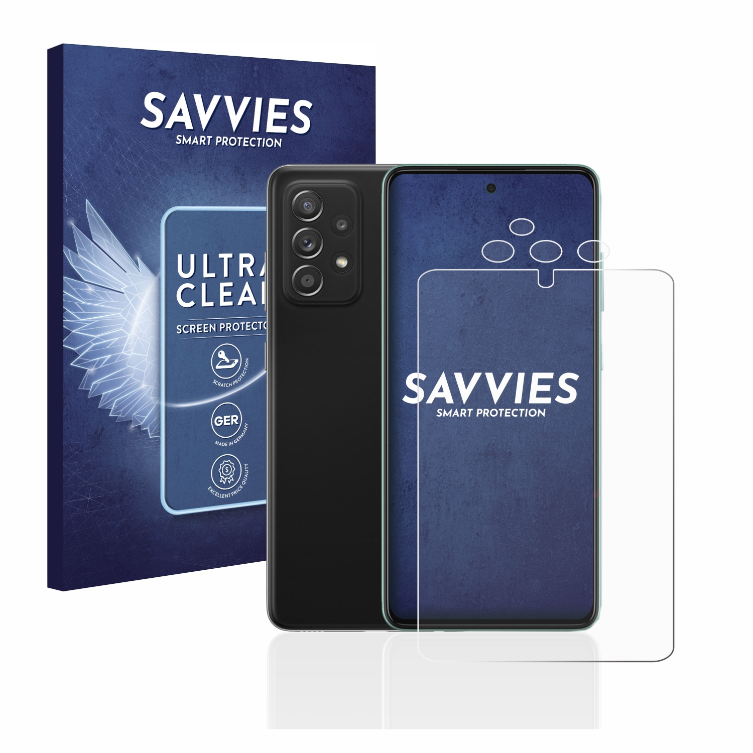 SAVVIES 18x klare Schutzfolie(für Samsung 5G) A52s Galaxy