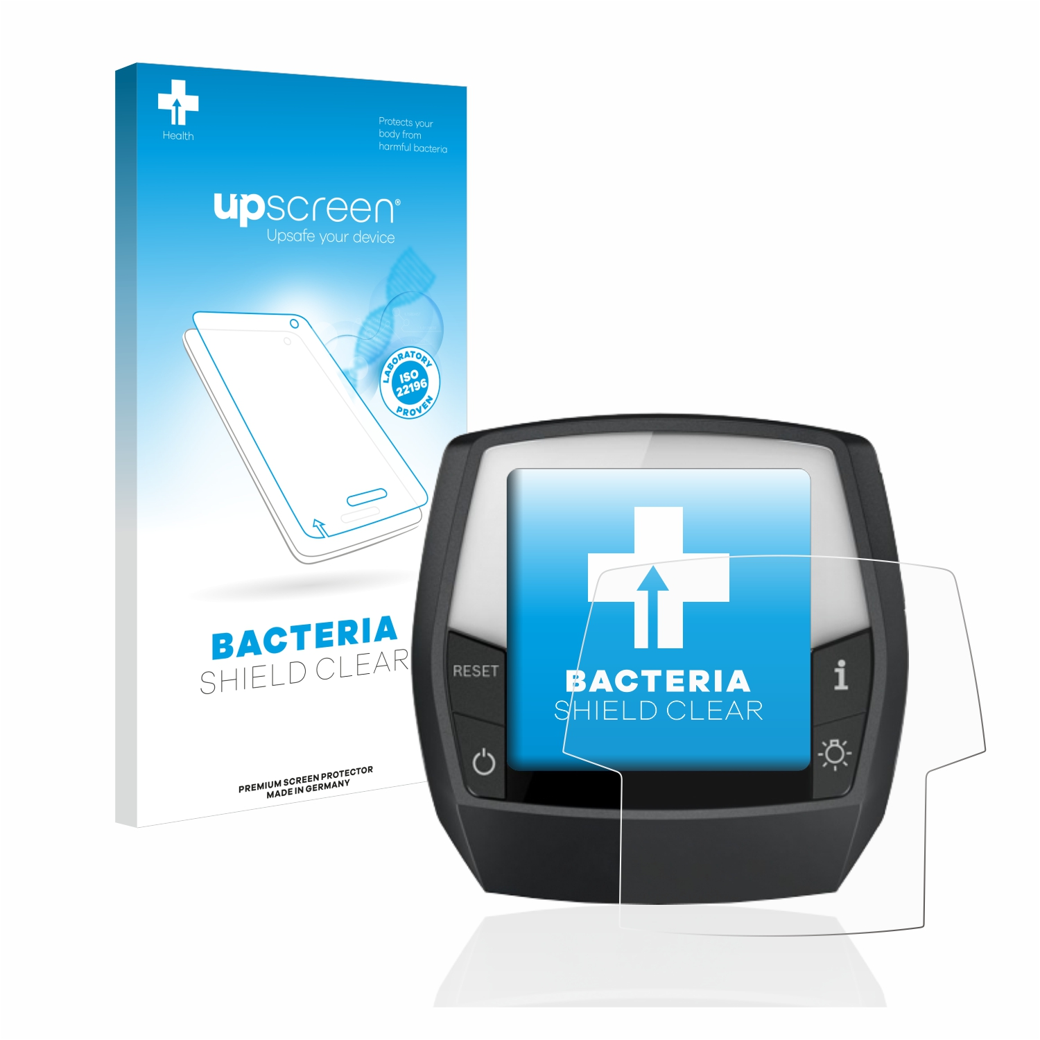 UPSCREEN antibakteriell klare Schutzfolie(für Bosch Performance Intuvia Line)