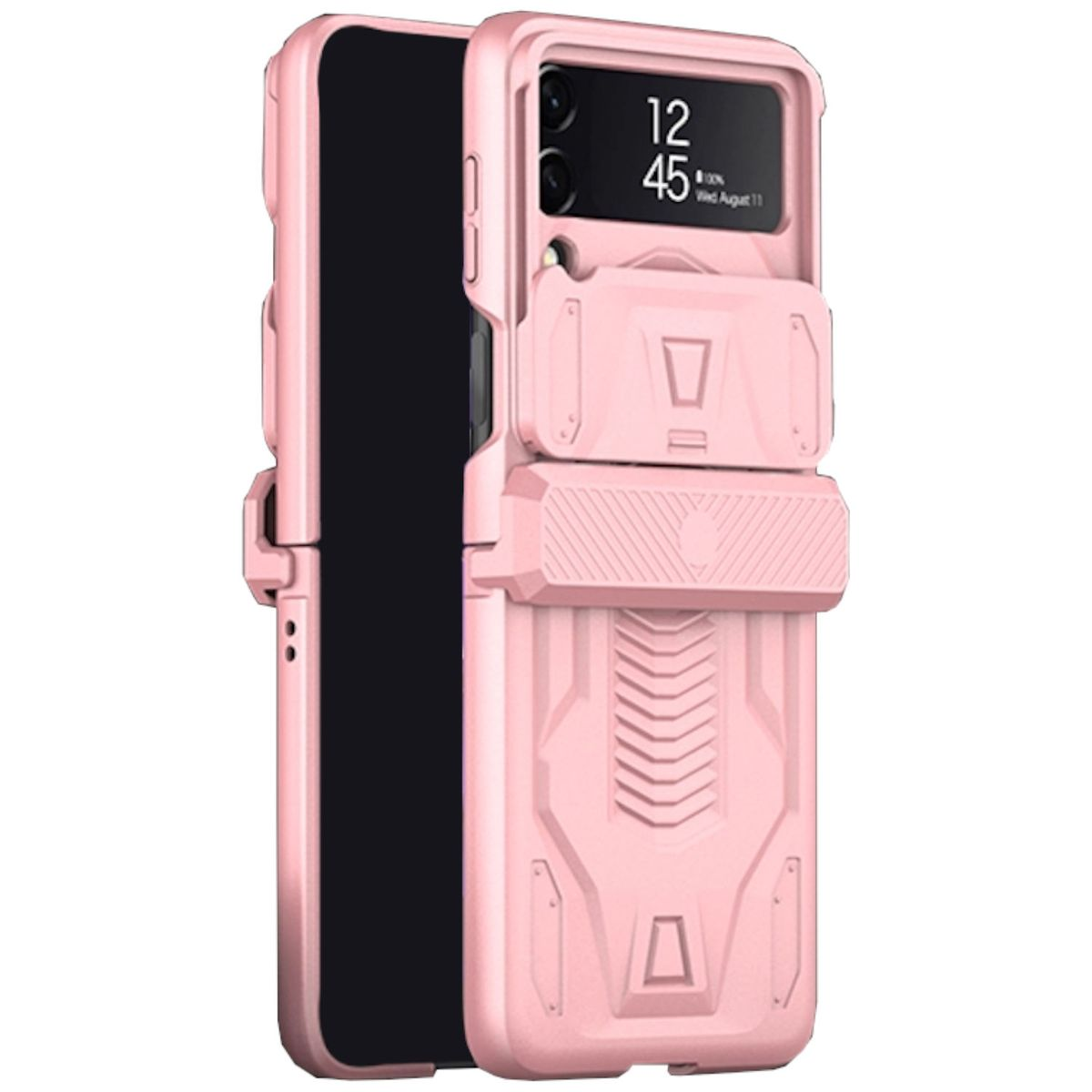 WIGENTO Design Armor Magnet Samsung, 5G, Flip4 Backcover, Schild Kamera Z Galaxy Pink Cover
