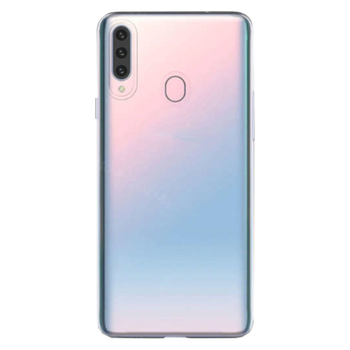 Samsung, Panzer A207F, WIGENTO Galaxy A20S Silikon Transparent + Backcover, Produktset Hartglas Folie, Hülle H9 dünn