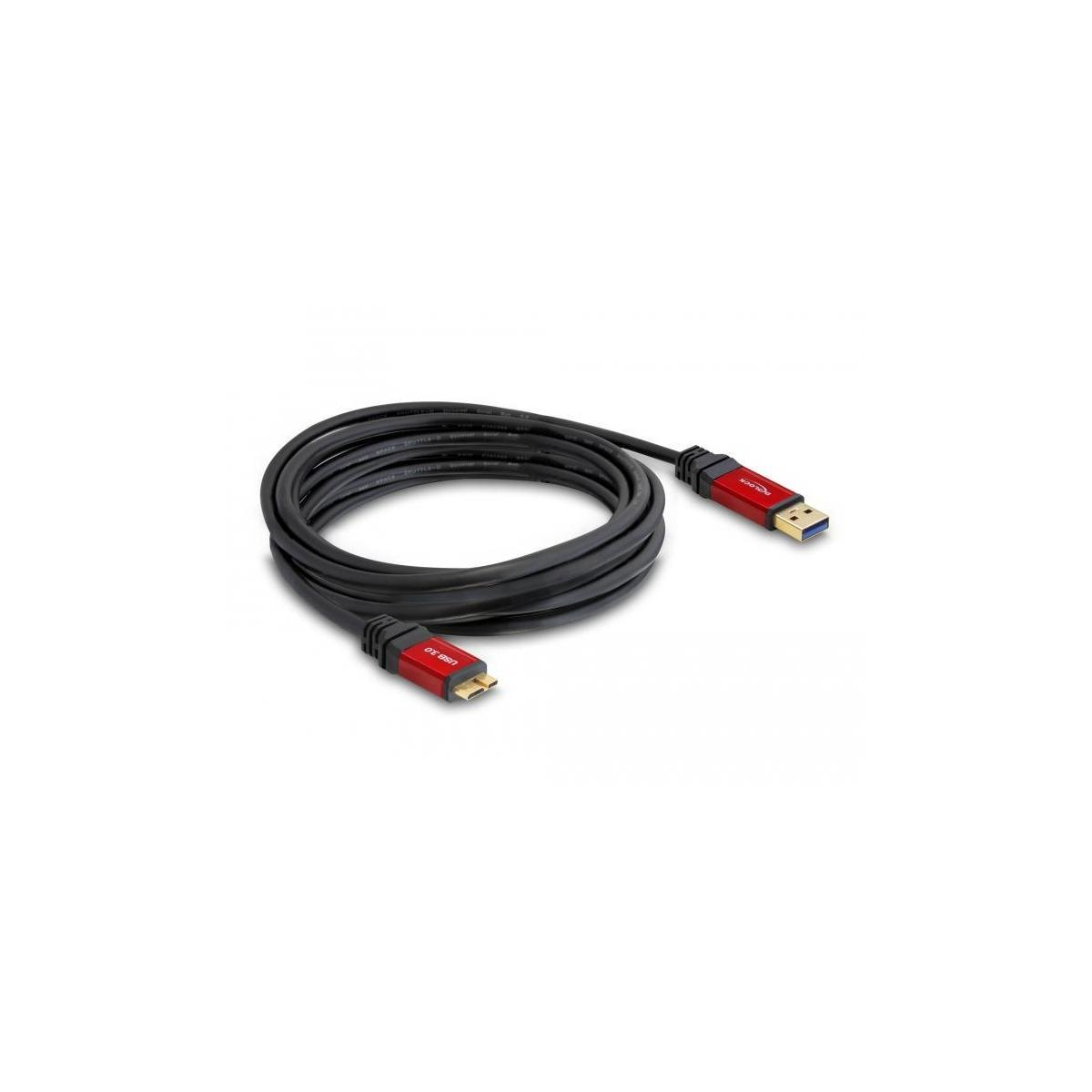 DELOCK Schwarz Kabel, USB 82763