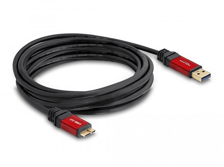 DELOCK Schwarz Kabel, USB 82763